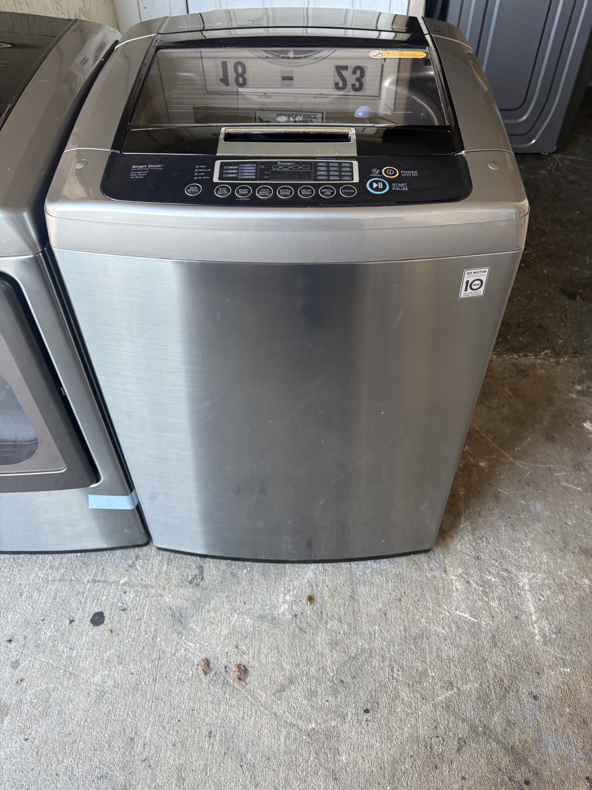 Original photo of the LG TurboWash top-load washer