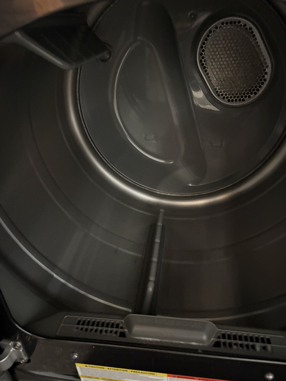 Inside the matching Samsung dryer drum